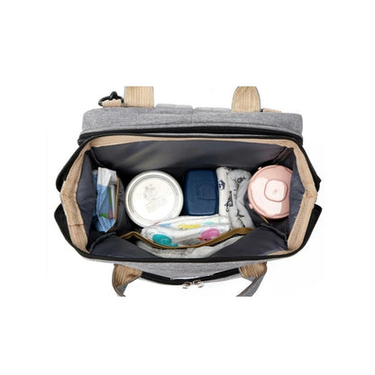 Convertible Diaper Bag Backpack With Portable Baby Bed