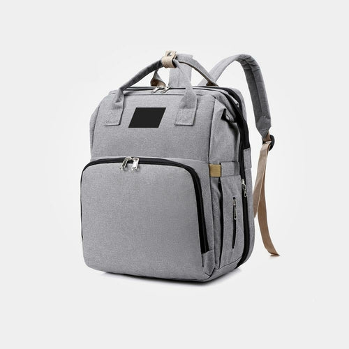 Convertible Diaper Bag Backpack With Portable Baby Bed