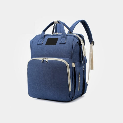 Convertible Diaper Bag Backpack With Portable Baby Bed